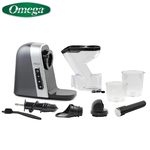 [群宏電工]Omega 冷萃慢磨機 MM400GY13 灰色 慢磨機 果汁機 榨汁機 芹菜汁 蔬果汁 原廠1年保固, , large