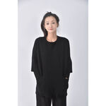(XL) niceioi寬鬆黑色長袖上衣二手衣, , large