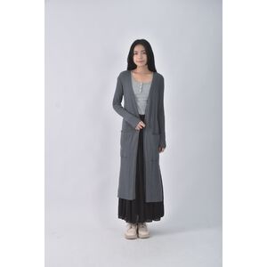 (M) giordano ladies質感灰色罩衫二手衣