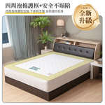 【KIKY】二代英式升級版泡棉加強圍邊獨立筒床墊, , large