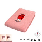 SNOOPY素色刺繡浴巾, 粉色, large
