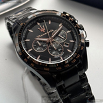 [星晴錶業]MASERATI手錶,46mm,R8873612048黑色錶面黑錶殼深黑色精鋼錶帶款, , large