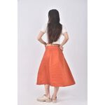 (2XL) gift me love質感橘色長裙二手衣, , large