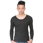 溫控男圓領羅紋發熱衣-L282 保暖 抗寒 台灣製, , large