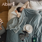 【Albert bedding】Flannelblanket_Dovegray, , large