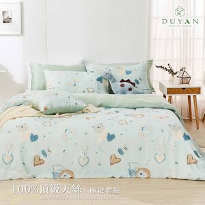 DUYAN竹漾 100%頂級萊賽爾天絲-單人/雙人/加大床包被套組-漫漫森遊 台灣製