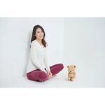 YOGA FLOW Ula Tshirt - 長袖圓領罩衫 - 淺米 Beiga, , large