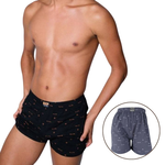 [Kaimei Cotton] 3-pack Random Excellent Combed Cotton Men's Boxer Pants Men's Underwear M.L.XL.3L, , large