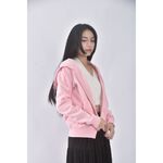 (S) erss質感連帽粉色外套二手衣, , large