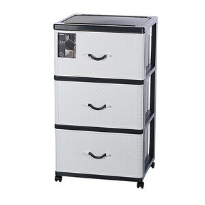 特大佐藤深型三層櫃-黑