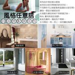 GS MALL 台灣製造 一組4入 壓克力盥洗用具  橢圓型盥洗用具 牙刷架 漱口杯 肥皂架 牙膏架 浴室收納架, , large