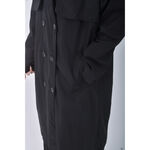 (XL) migua質感風衣黑色外套二手衣, , large
