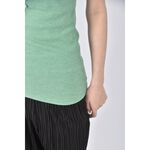 (S) broad way質感無袖綠色上衣二手衣, , large