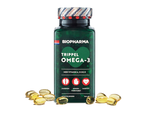 挪威北極熊三倍濃縮 Omega-3 魚油膠囊三瓶★加贈隨身小收納盒, , large