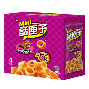 [箱購] 話匣子MiniHoops美式BBQ口味肋排玉米片168gx 6BOX盒