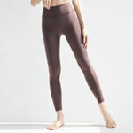 YOGA FLOW Slim Pants - 3D剪裁修身九分褲 - 咖啡灰 Bark, , large