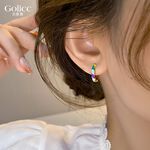 【Gulicc】古莉可 耳環  法式彩色滴釉珐琅耳環, , large