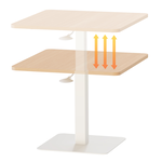 [KAKU] Pneumatic Height Adjustable Coffee Table, , large