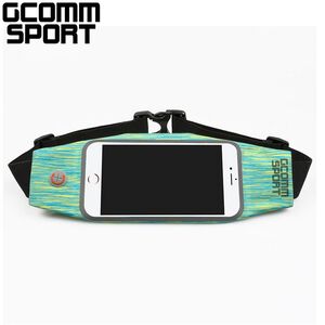 GCOMM SPORT 萊卡時尚雪花防汗水音樂腰包 綠黃雪花