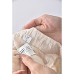 (S) design vogue質感綁帶造型杏色長袖上衣二手衣, , large