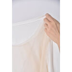 (S) 透紗白色長袖上衣二手衣, , large