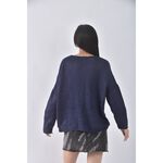 (F) m2 nani韓牌質感圓領藍色長袖上衣二手衣, , large