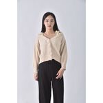 (L) 【房業涵私服】titty co露肩白色外套二手衣, , large