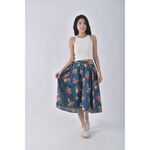(S) royal party花卉傘擺綠色長裙二手衣, , large