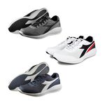 DIADORA迪亞多那 義大利進口 輕量運動慢跑鞋 EASY RUN 男運動鞋 男鞋 透氣 吸震 棉鞋墊 灰 藍 白黑, , large