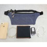 【旅行必備】隱藏式貼身腰包-藍色 旅行腰包 運動腰包 隱形袋 防偷包 防竊包, , large