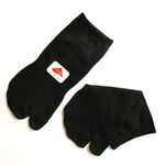 [Kaimei Cotton] 5pairs set MIT made in Taiwan LYCRA comfort upgrade fine stitched two-toe socks 22-26cm, , large