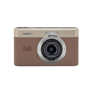 [KODAK] PIXPRO C1 翻轉螢幕數位相機-棕色公司貨