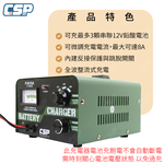 CSP P3608 36V8A Car Charger Old Car Repair 12V Lead-acid Battery Overload Protection Reverse Protection Battery Specific Gravity Recovery Locomotive Charging 24V 36V, , large