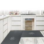 【怪獸】rubber anne 30秒瞬吸 軟式珪藻土廚房吸水地墊 雕花系列 (80X50cm), , large