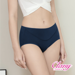 【Clany可蘭霓】 台灣製遠紅外線防漏透氣 M-2XL 生理褲 加大尺碼 寶石藍 2182-57	, , large