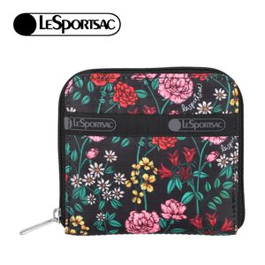 |快速出貨|Lesportsac Compact Zip Wallet 極簡輕薄錢包 送禮-馥郁花語