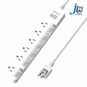 鉅玉經典｜七開六插任意轉延長線 6尺   JY-3766-6