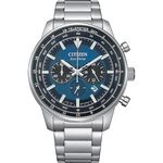 CITIZEN 星辰 賽車風格光動能三眼計時手錶 CA4500-91L, , large