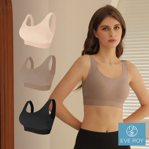 【伊柔EVEROY】顯瘦無痕高包覆無鋼圈運動內衣 M-2XL 內衣 百搭黑 W035-63