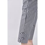 (XL) couture brooch高腰質感格紋藍色長褲二手衣, , large
