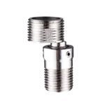 Two 304 stainless steel shower heads with 360&deg; omnidirectional curved feet, , large