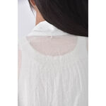 (F) 【粿粿私服】質感修身短版透膚白色罩衫二手衣, , large