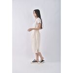 (S) 丹寧牛仔吊帶杏色長裙二手衣, , large