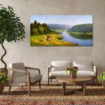 【御畫房】湖畔小鹿 國家一級畫師手繪油畫60&times;120cm(VF-120), , large