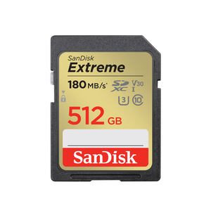 【SanDisk】Extreme 512G SDXC V30 C10 UHS-I U3 記憶卡