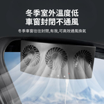 Micro-USB car ventilation fan - black (triple vents), , large