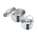 Miyaco 米雅可 品味316不鏽鋼可提式調理鍋二入組 16+19cm-Leidea樂德兒, , large