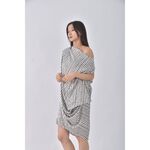 (2XL) lanshuixin質感跳色白色洋裝二手衣, , large