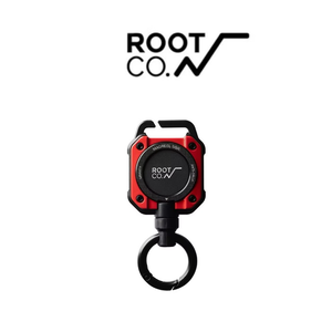 【Leo手機周邊專賣店】ROOT CO. 360度正方形多功能登山扣 / MAG REEL SQR. / 紅色