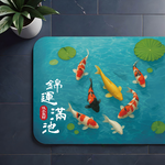 【怪獸】日竹門 瞬吸 軟式珪藻土吸水地墊 (60x40cm) -錦運滿池, , large